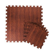 EVA Puzzle Mat dark wood pattern