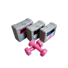 Vinyl Dumbbell Pair with Case