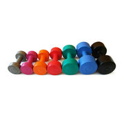 Round Head Cement Plastic Dumbbell